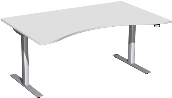 Basic elektrisch höhenverstellbarer Tisch, Ergonomieform