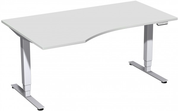 Premium elektrisch höhenverstellbarer Tisch Eckform links